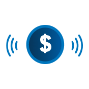 VoIP Phone Service – Business Phone Number Setup Service dollar icon blue