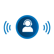 VoIP Phone Service – Business Phone Number Setup Service IT support technician icon blue